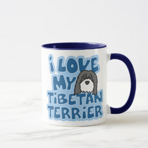 Jag älskar min tibetana Terriermugg Mugg