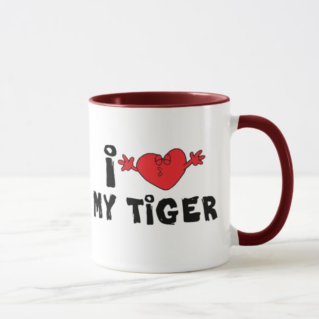 Jag älskar min tiger mugg (Höger)