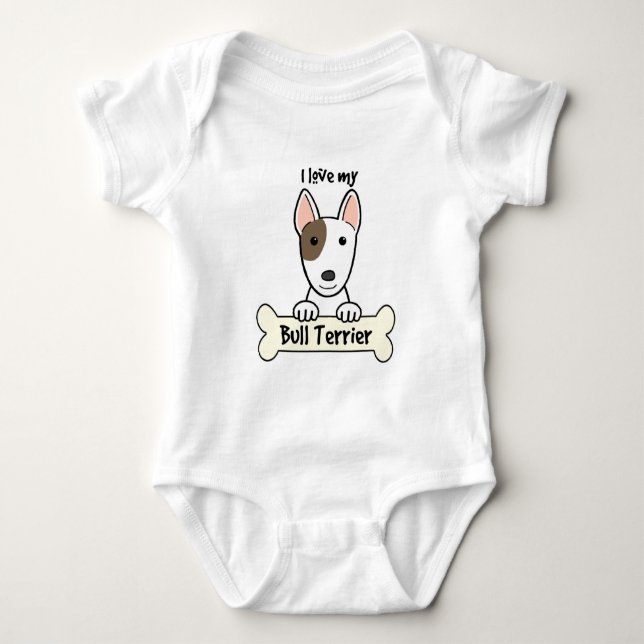 Jag älskar min tjurTerrier Tee (Framsida)