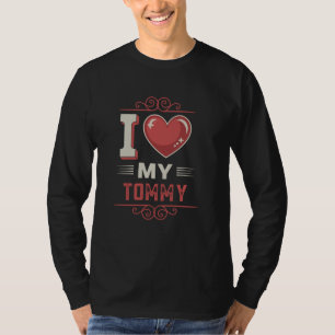Jag älskar min TOMMY T-shirt namn TOMMY