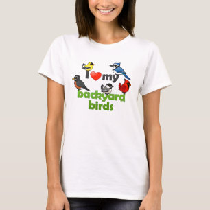 Jag älskar min trädgårdfåglar t shirt