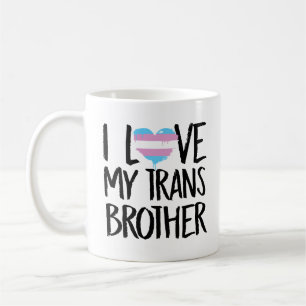 Jag älskar min trans.-broder kaffemugg
