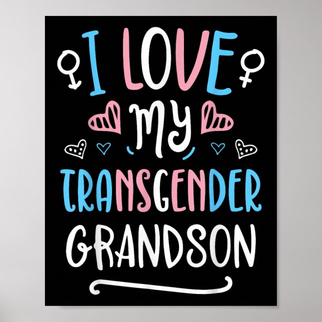Jag älskar min transpersonella sonson Lgbt Trans P Poster (Framsidan)