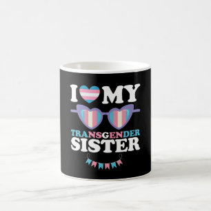 Jag älskar min transpersonella syster familj Trans Kaffemugg
