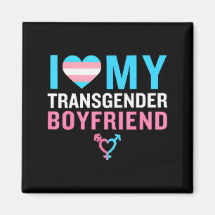 Jag älskar min transpersonliga pojkvän Lgbt Pride Magnet