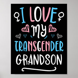 Jag älskar min transpersonliga sonson Lgbt Trans P Poster