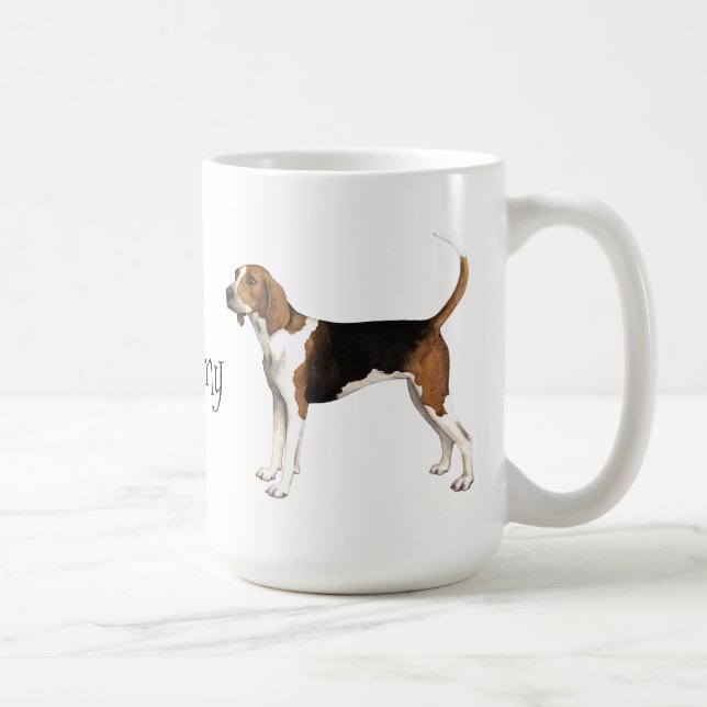Jag älskar min Treeing fotgängare Kaffemugg (Höger)