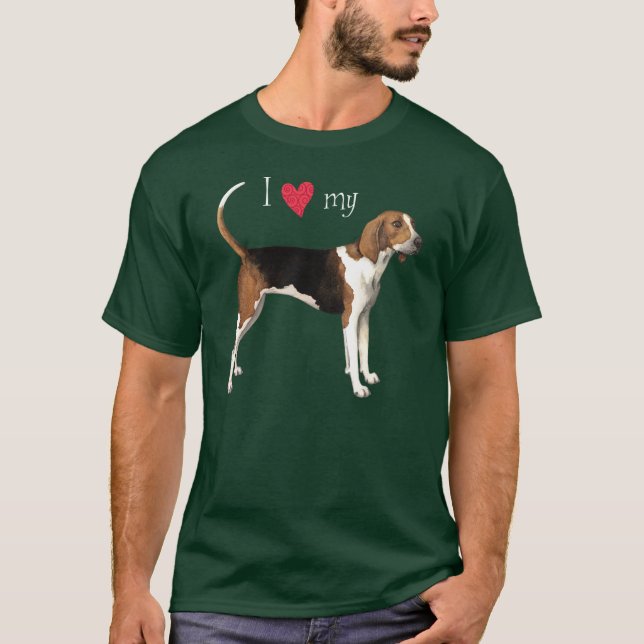Jag älskar min Treeing fotgängare Tee Shirt (Framsida)