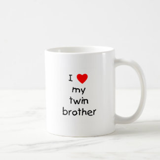 Jag älskar min tvilling- broder kaffemugg