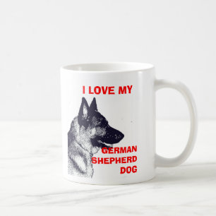 JAG ÄLSKAR MIN TYSKA HERDE KAFFEMUGG