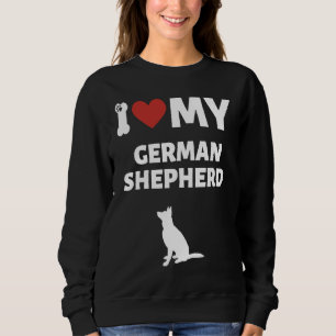 Jag älskar min tyska herde underbara hund Grafik T Shirt