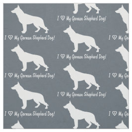 Jag älskar min tyska herdehund tyg
