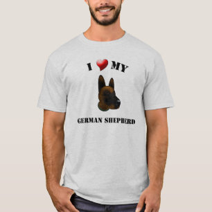 Jag älskar min tyska herdeT-tröja Tee Shirt
