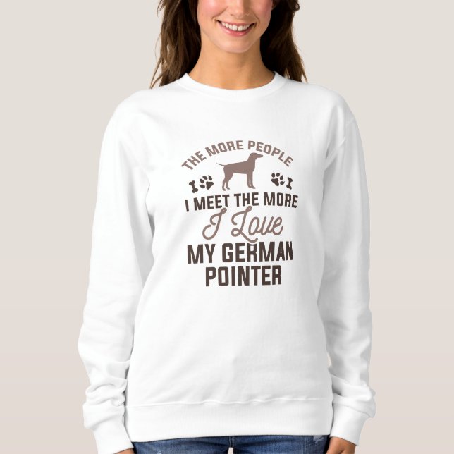Jag älskar min tyska pointer t shirt (Framsida)