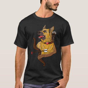 Jag älskar min tyska schäferhund Cupid hund Alla T Shirt