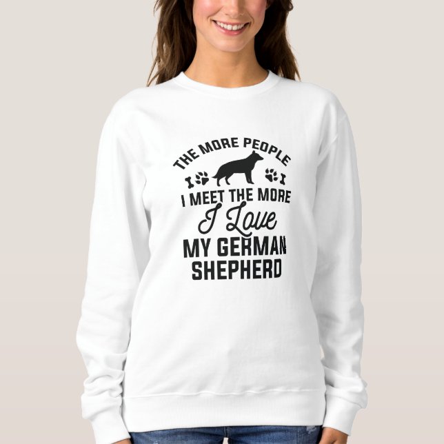 Jag älskar min tyska schäferhund t shirt (Framsida)
