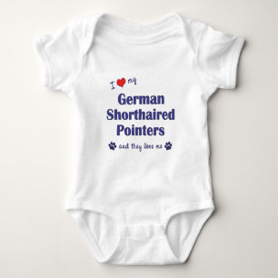 Jag älskar min tyska Shorthaired pekare (mång- T-shirt