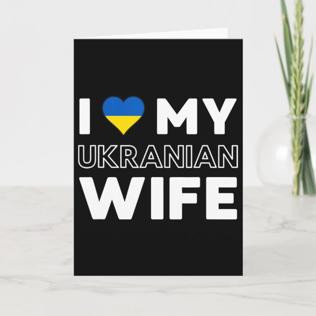 Jag älskar min ukrainska fru  kort (Framsida)
