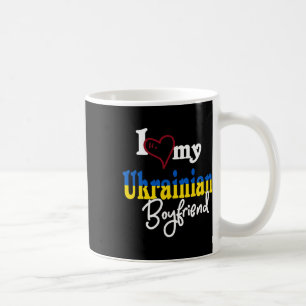 Jag älskar min ukrainska pojkvän Matchande present Kaffemugg