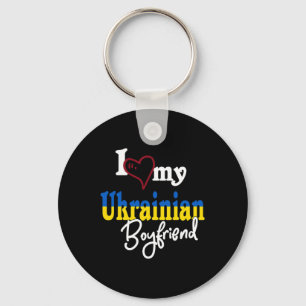 Jag älskar min ukrainska pojkvän present Ukraina Nyckelring