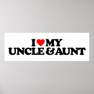 JAG ÄLSKAR MIN UNCLE & MOSTER POSTER