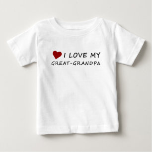 Jag älskar min Underbar-Morfar med hjärta T-shirt