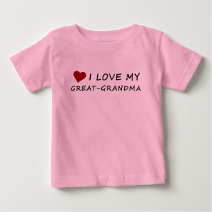 Jag älskar min Underbar-Mormor med hjärta T Shirt