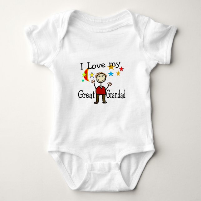 Jag älskar min underbara Grandad Tee Shirt (Framsida)