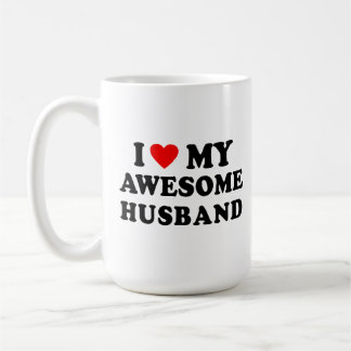 Jag älskar min underbara make kaffemugg
