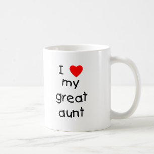 Jag älskar min underbara moster kaffemugg