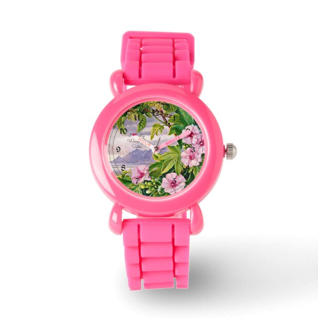 Jag älskar min underbara syster - Tropiskt landska Armbandsur (Framsida)