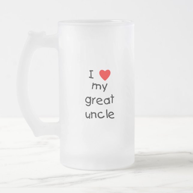 Jag älskar min underbara Uncle Frostat Ölglas (Vänster)