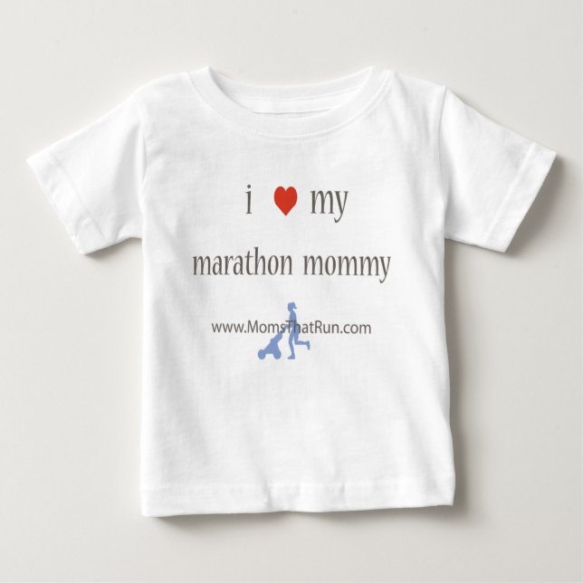 jag älskar min unisex- t-skjorta för maratonmammor tröja (Framsida)