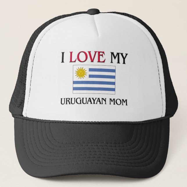 Jag älskar min uruguayanska mamma truckerkeps (Framsida)