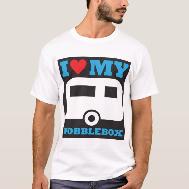 Jag älskar min vacklande boxas t shirt (Framsida)