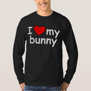 Jag älskar min valentines för husdjuret för bun t shirt