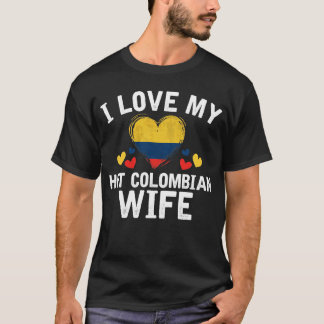 Jag älskar min varma colombianska idé för t shirt