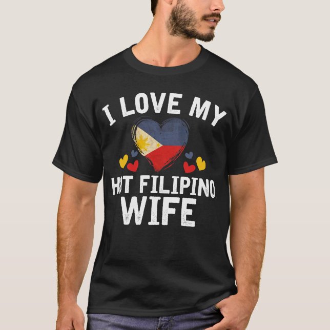 Jag älskar min varma filippinska idé för t shirt (Framsida)
