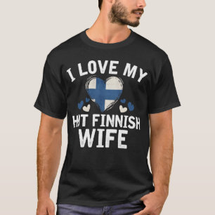 Jag älskar min varma finlandssvenska idé för t shirt