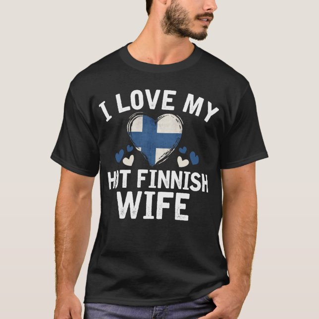 Jag älskar min varma finlandssvenska idé för t shirt (Framsida)