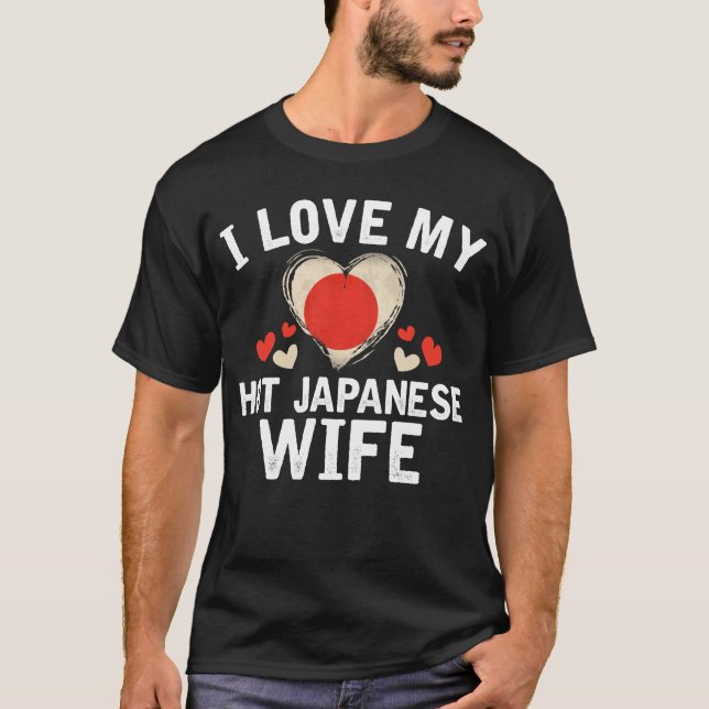 Jag älskar min varma japanska idé för t shirt (Framsida)