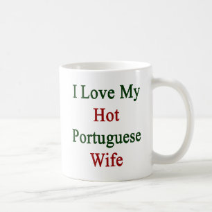 Jag älskar min varma portugisiska fru kaffemugg
