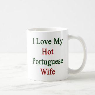 Jag älskar min varma portugisiska fru kaffemugg