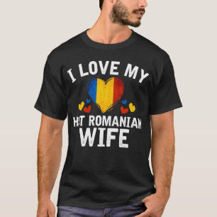 Jag älskar min varma rumänska idé för t shirt