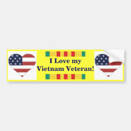 Jag älskar min Vietnam veteranbildekal Bildekal