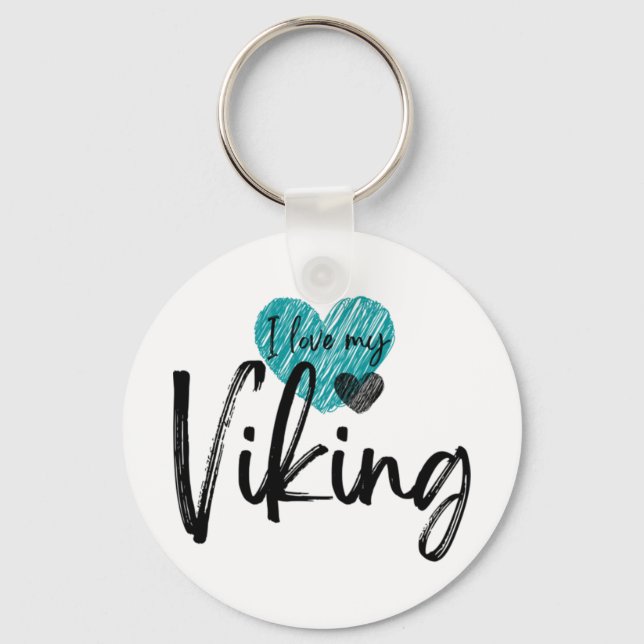Jag älskar min Viking  Nyckelring (Framsida)