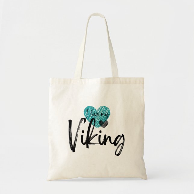 Jag älskar min Viking  Tygkasse (Framsidan)