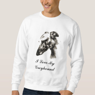 Jag älskar min vinthundhund långärmad tröja
