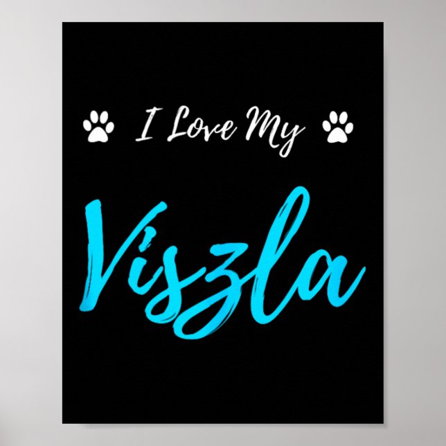 Jag älskar min Viszla Poster (Framsidan)