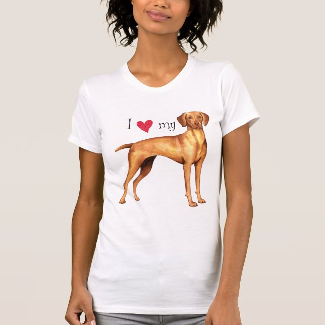 Jag älskar min Vizsla Tee (Framsida)